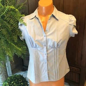 Light blue top. X large